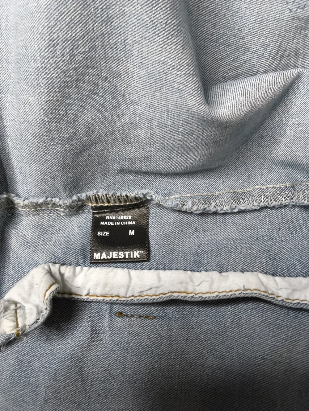 Embellished Light Blue Denim Patch Bomber Jacket